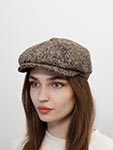 Кепка STETSON арт. 6870601 HATTERAS WOOL (темно-синий / желтый / красный)